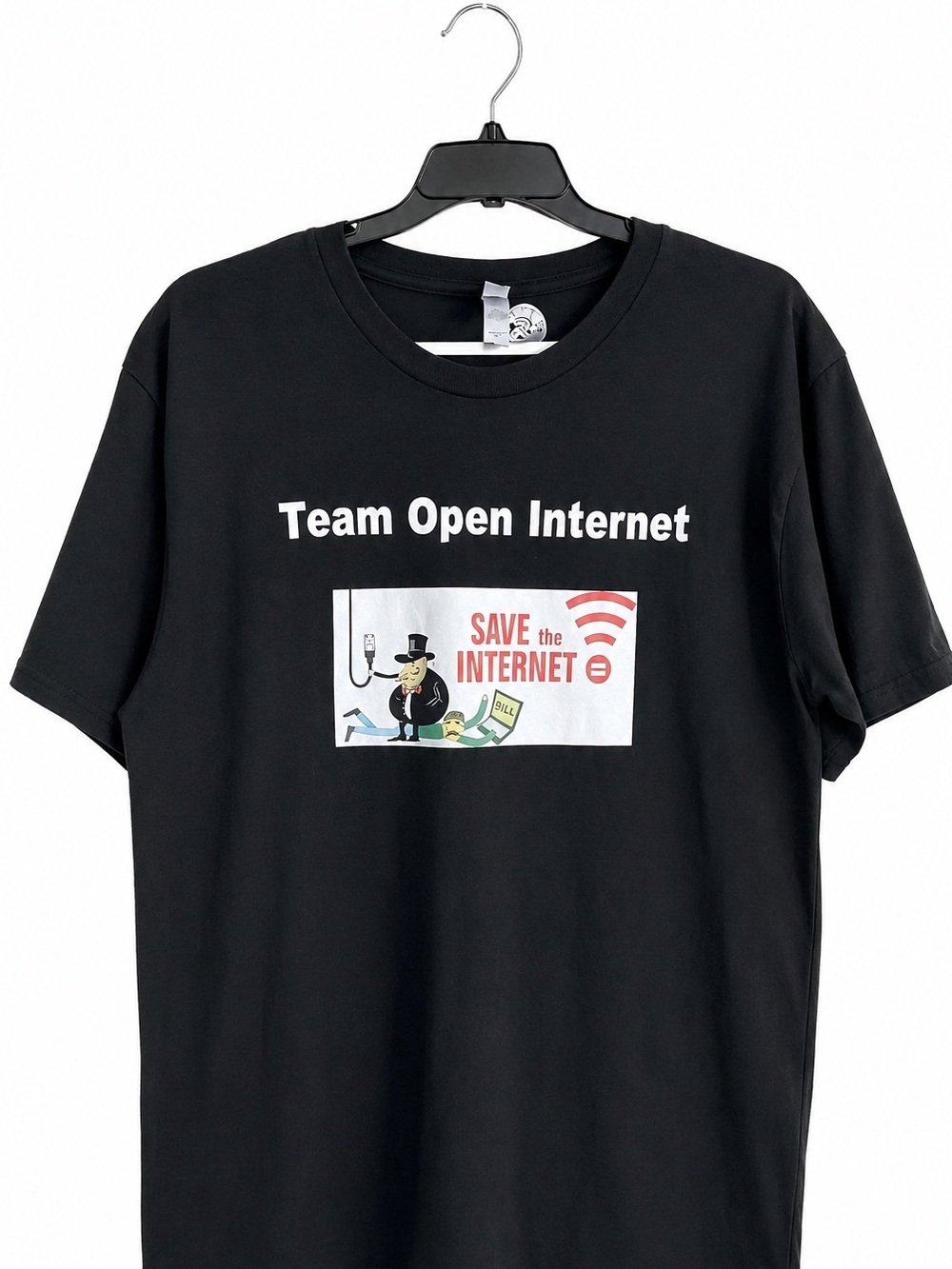 Team Open Internet Graphic Tee Black Men’s XL Tech T-Shirt
